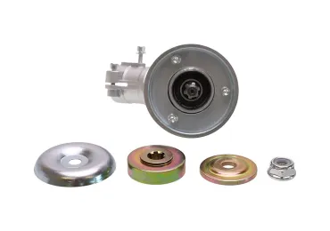 Prevodová hlava pre činské krovinorezy a krovinorezy z hobbymarketov s priemerom rúrky 28 mm na 9-zubovom hriadeli Prevodová hlava pre činské krovinorezy a krovinorezy z hobbymarketov s priemerom rúrky 28 mm na 9-zubovom hriadeli