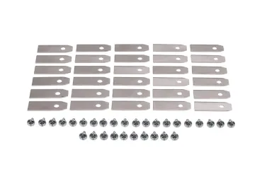 Súprava 30 ks. žacích nožov 4,3 cm (1,7") pre robotické kosačky Husqvarna McCulloch Flymo Gardena (OEM 577864603 535138702 535138703 577864401 577864402) Súprava 30 ks. žacích nožov 4,3 cm (1,7") pre robotické kosačky Husqvarna McCulloch Flymo Gardena (OEM 577864603 535138702 535138703 577864401 577864402)