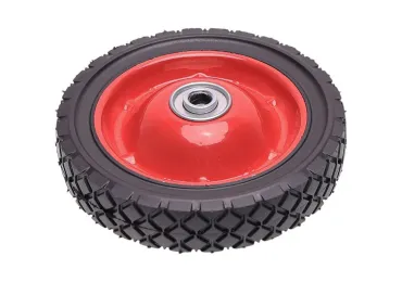 Univerzálne oceľové koleso s ložiskom pre záhradné kosačky priemer 175 mm gumová pneumatika Univerzálne oceľové koleso s ložiskom pre záhradné kosačky priemer 175 mm gumová pneumatika