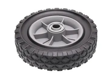 Univerzálne plastové koleso s ložiskom pre záhradné kosačky priemer 150 mm gumová pneumatika Univerzálne plastové koleso s ložiskom pre záhradné kosačky priemer 150 mm gumová pneumatika