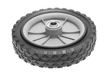Univerzálne plastové koleso s ložiskom pre záhradné kosačky priemer 175 mm gumová pneumatika Univerzálne plastové koleso s ložiskom pre záhradné kosačky priemer 175 mm gumová pneumatika
